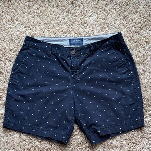 Old Navy woman Dark Blue Polka Dot Shorts
